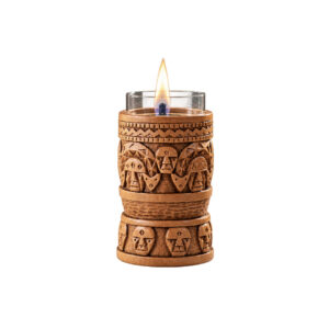 Tenderflame 桌上型火焰情境氣氛燈 / 守護 - 臼・文化 Wood Carving Lilly8